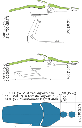 Chair Drawing of dimensions