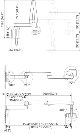 ProX Drawing of dimensions